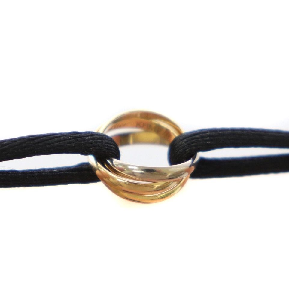 Cartier Trinty Bracelet Cord 18k Yellow Gold YG Pink PG White WG BB — view 7
