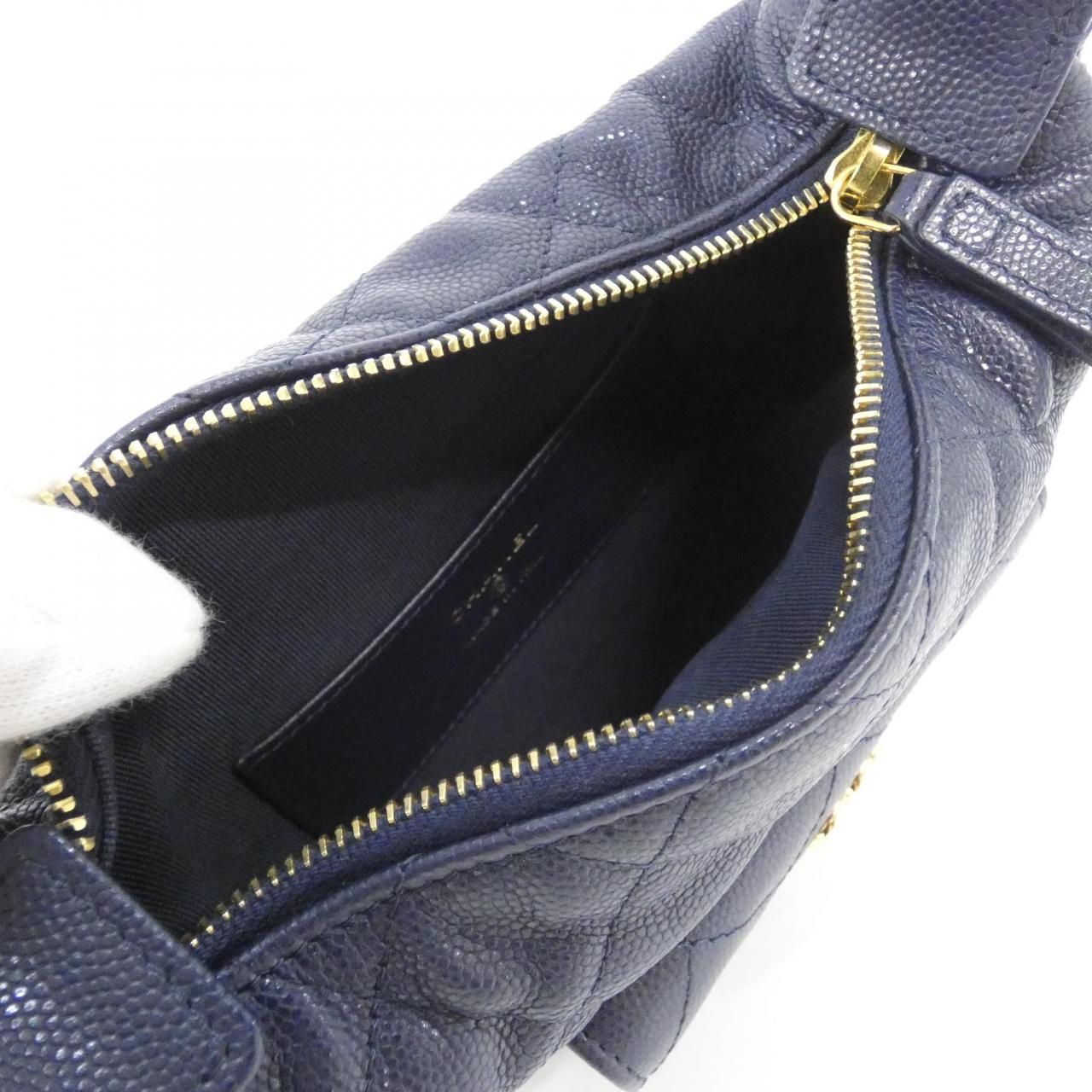 Chanel Bag Handbag Navy — view 6