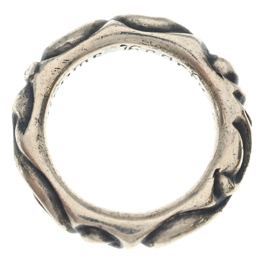 Chrome Hearts Scrl Band Scroll Ring Silver — view 6