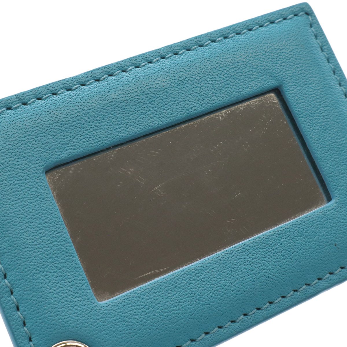 Balenciaga Paper Triple XS Shoulder Bag Pochette 2-Way Clutch Leather Turquoise — view 9
