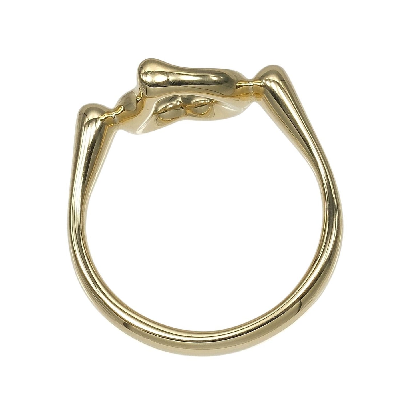 Tiffany & Co Open Heart Gold Diamond Ring