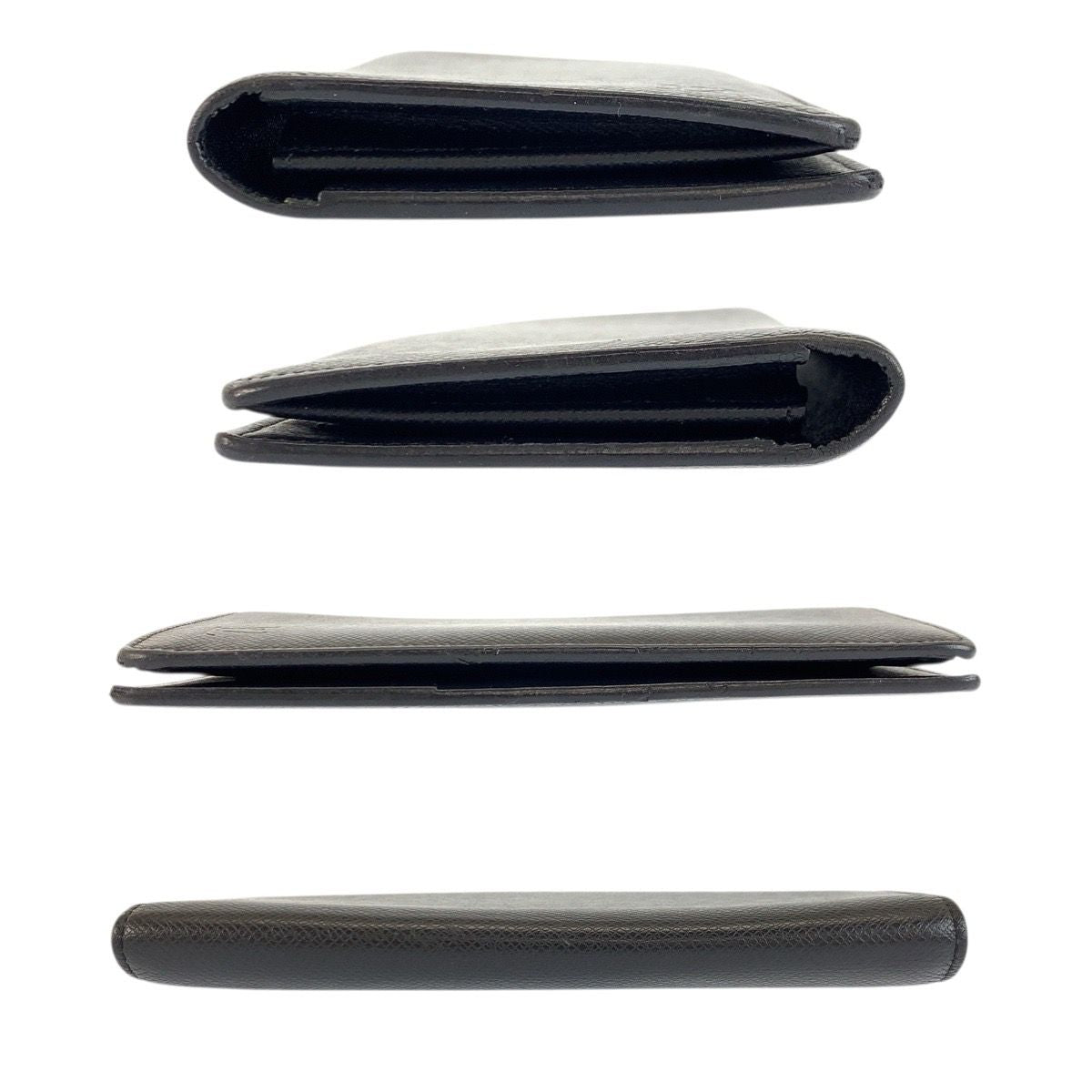 Louis Vuitton Taiga Portefeuille Brazza Noir Black Wallet — view 9