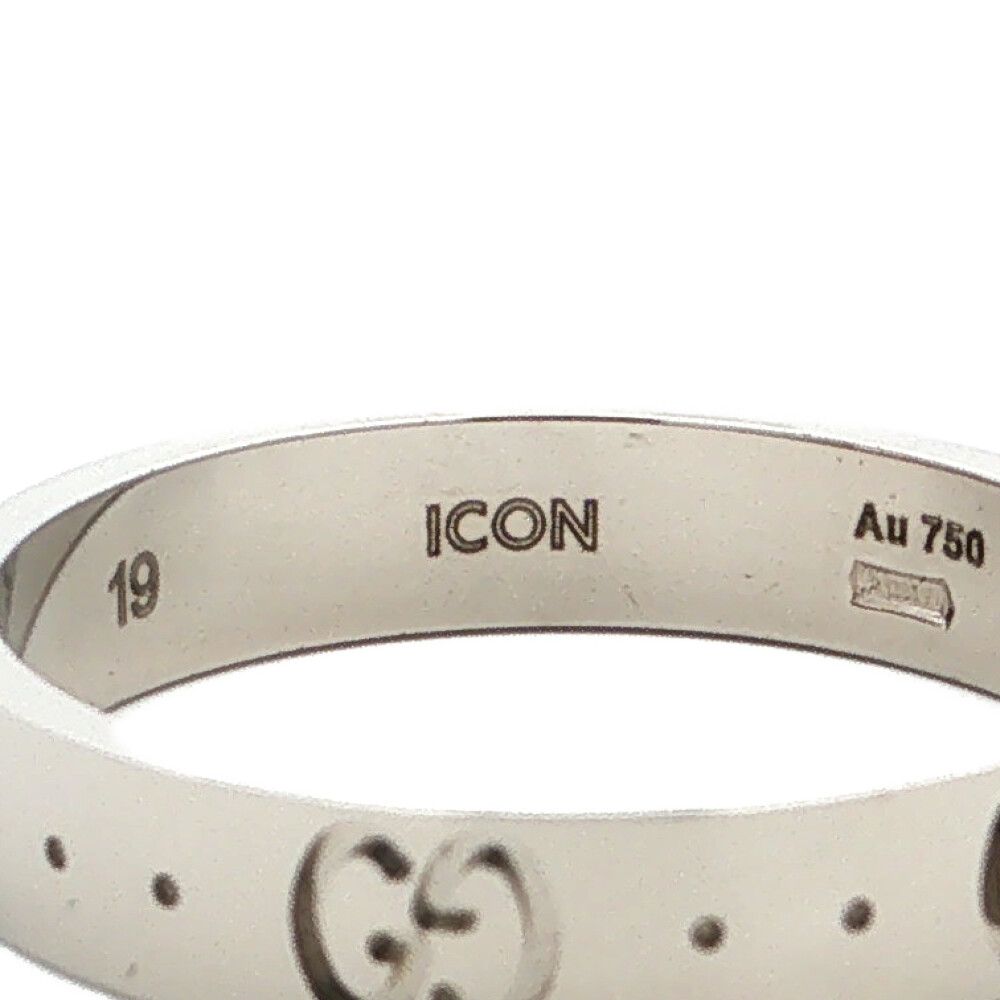 Gucci Icon Ring 18k White Gold 58