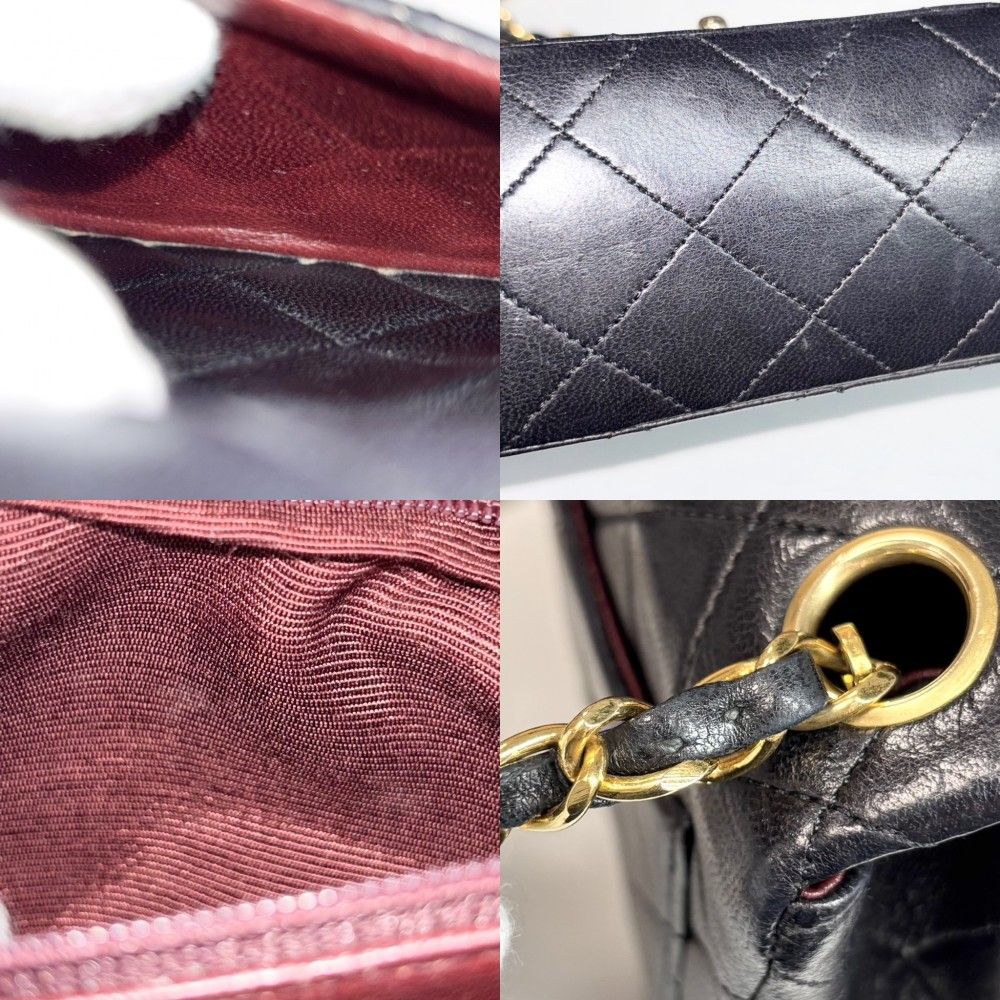 Chanel Shoulder Bag Mini Quilted Chain Turnlock Crossbody Mini Vintage CC Logo — view 9