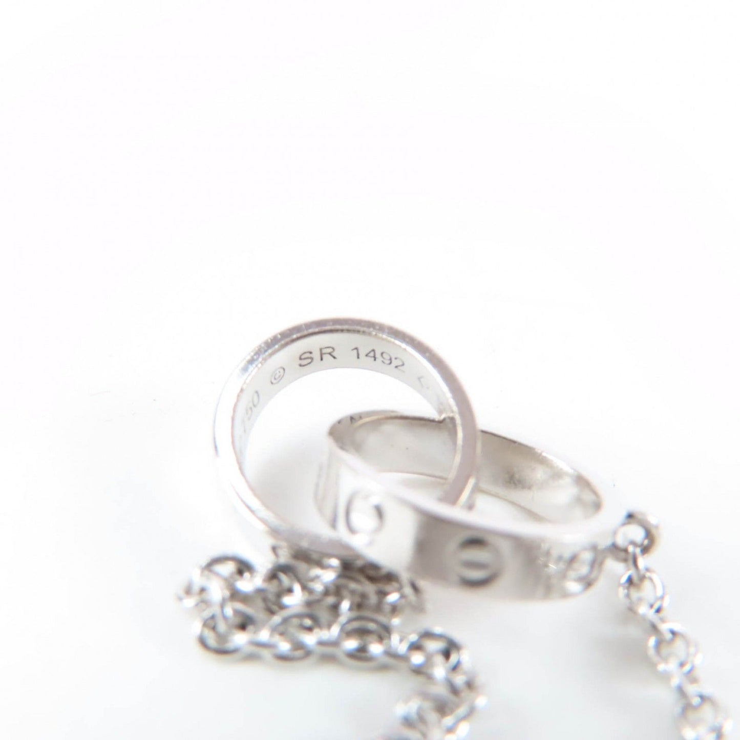 Cartier Baby Love Necklace 750 Pendant White Gold — view 8