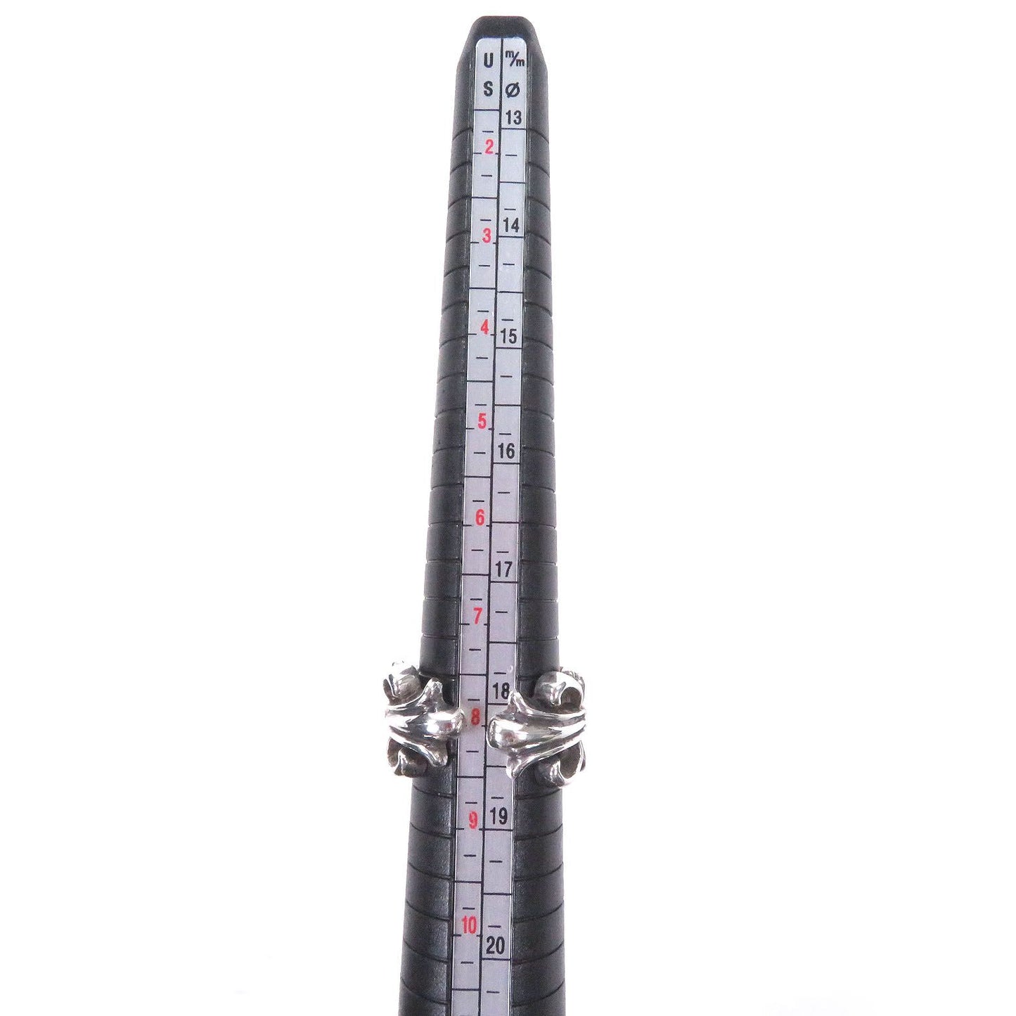 Chrome Hearts Dbl Flrl Crs Double Floral Cross Ring Silver — view 8