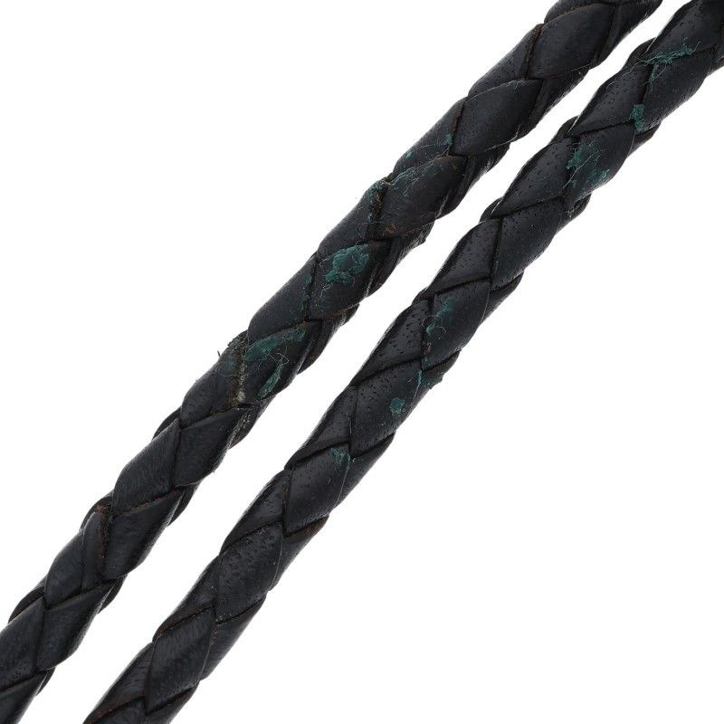 Chrome Hearts Bolotie Ovaltiny Tiny Classic Loop Tie Leather Necklace — view 5