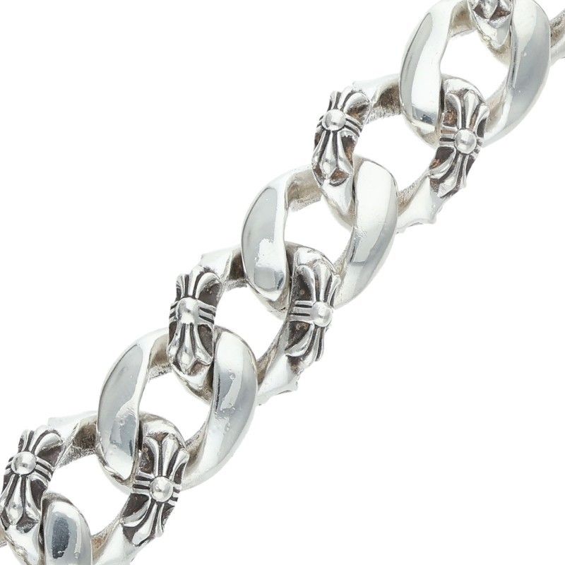 Chrome Hearts Fncy Chn Lnk Fancy Link Clip Silver Bracelet — view 5