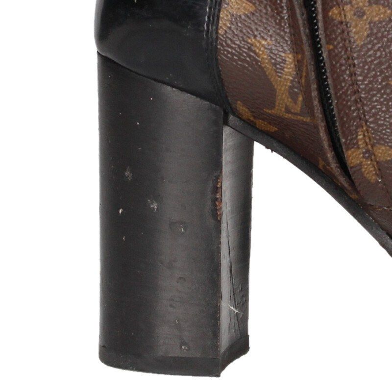 Louis Vuitton Star Trail Line Monogram Lace Up Heels Boots — view 5