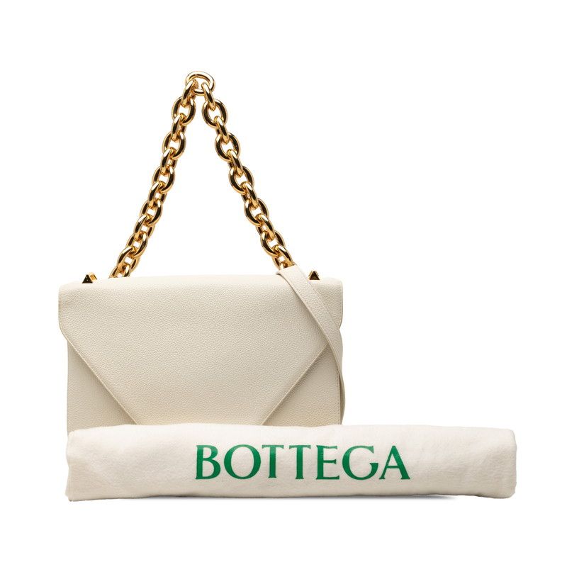 Bottega Veneta Mount Chain 2-Way Shoulder Bag White Leather — view 7