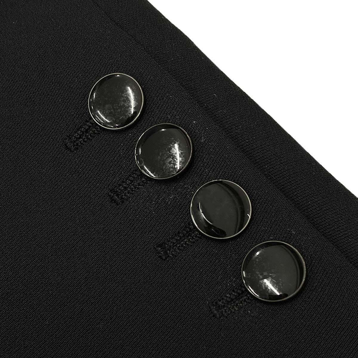 Hermes Silk Tailored Jacket Black 42 — view 9