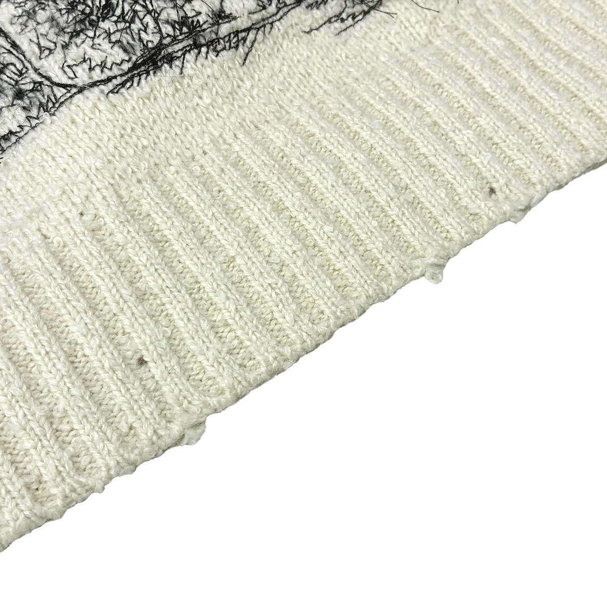 Dior Toile de Jouy Scottish Blend Knit Sweater Ivory Black — view 9