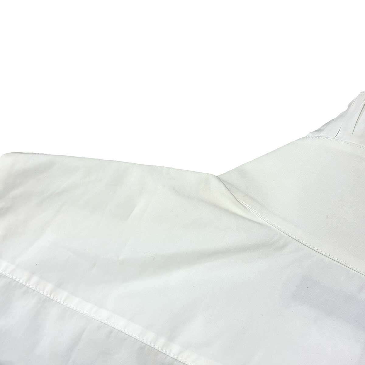 Chanel Bijou Button Sleeveless High Neck Blouse Shirt White 42 — view 9