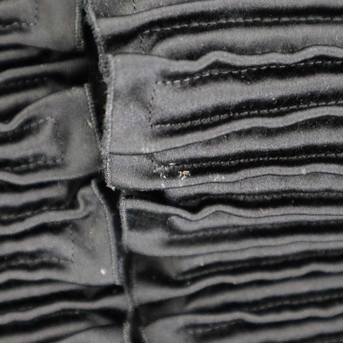 Chanel Silk Satin Sleeve Top Black 44 — view 6