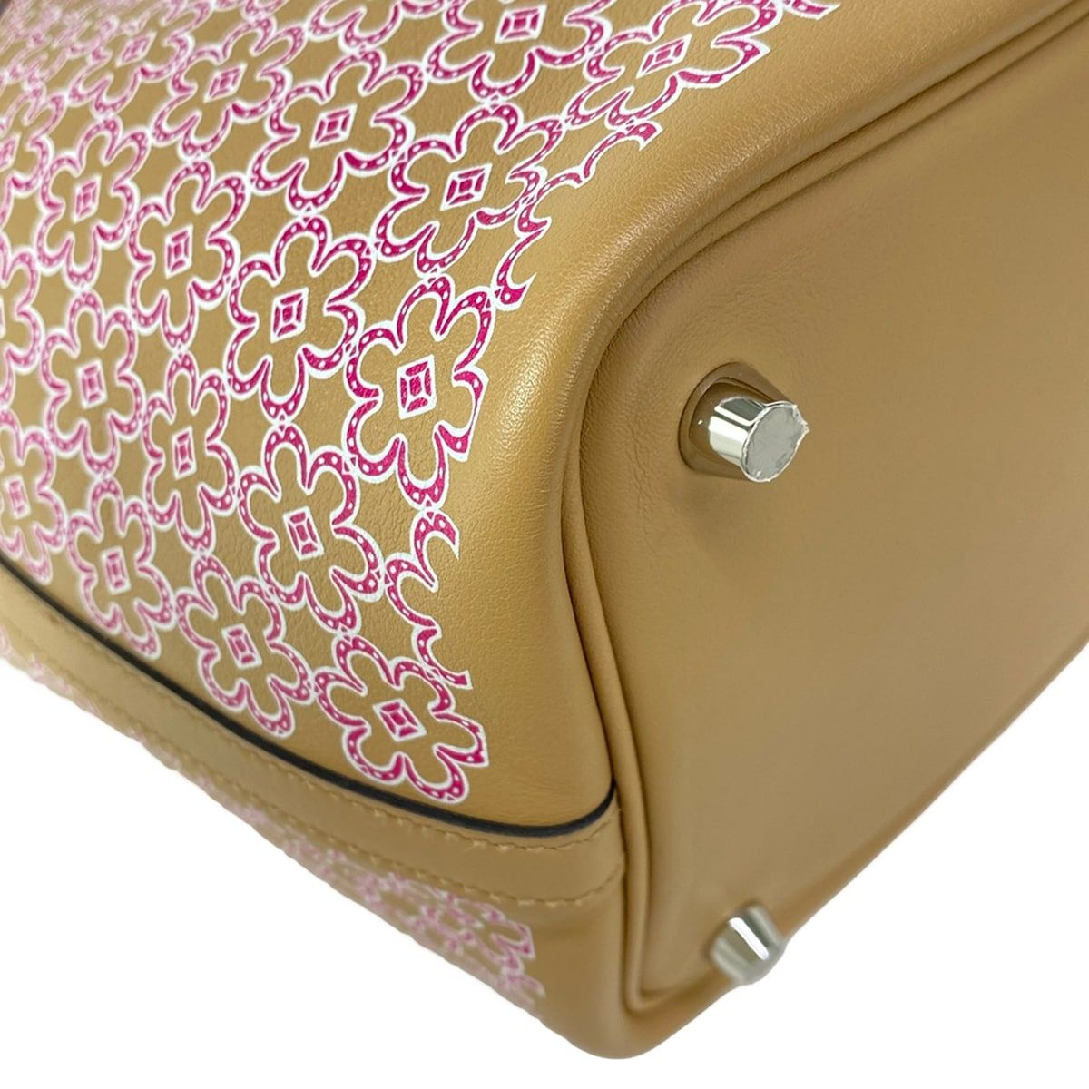 Hermes Handbag Picotin Lock PM Lucky Daisy Chai Rose White Silver — view 9