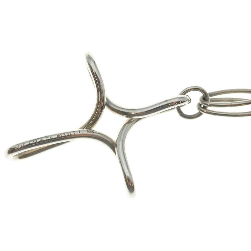 Tiffany & Co Infinity Cross Large Pendant Necklace Chain Silver — view 6