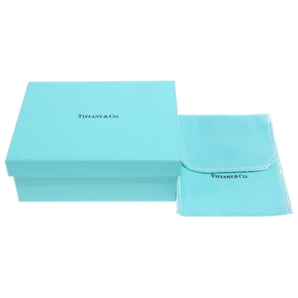 Tiffany & Co Return to Heart Embossed Leather Card Coin Case Silver Light Blue — view 6