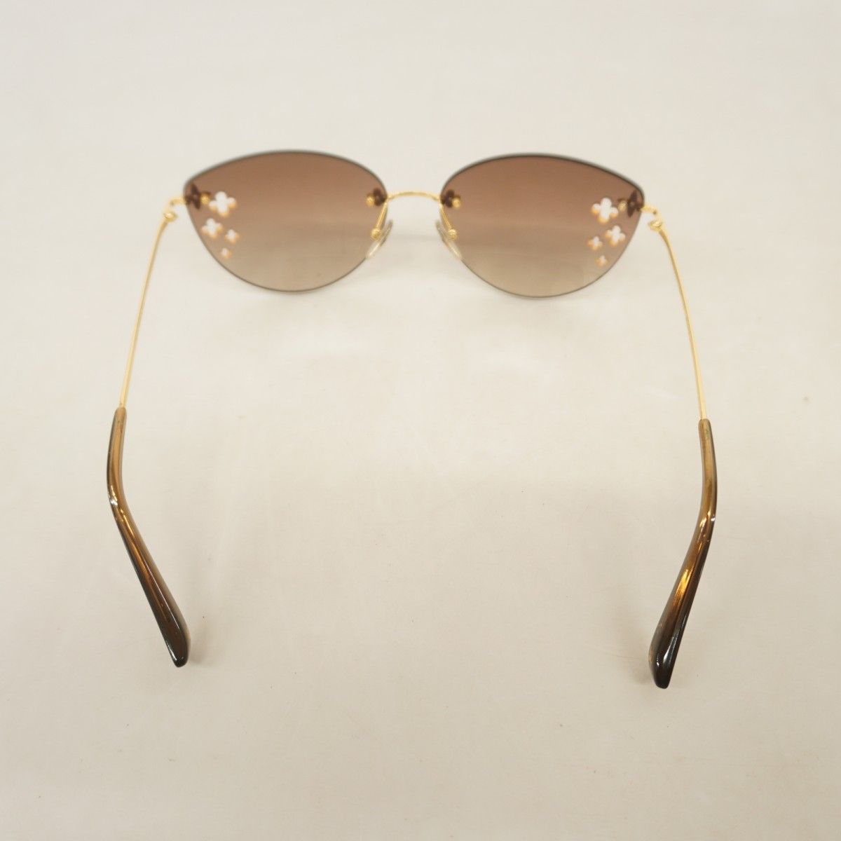 Louis Vuitton Sunglasses Flower Des Mayo Cat Eye Brown Eyewear — view 8