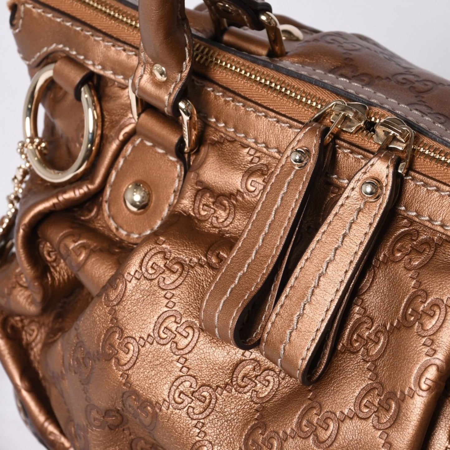 Gucci Sukey Guccissima Gold Tote Bag 2-Way — view 8