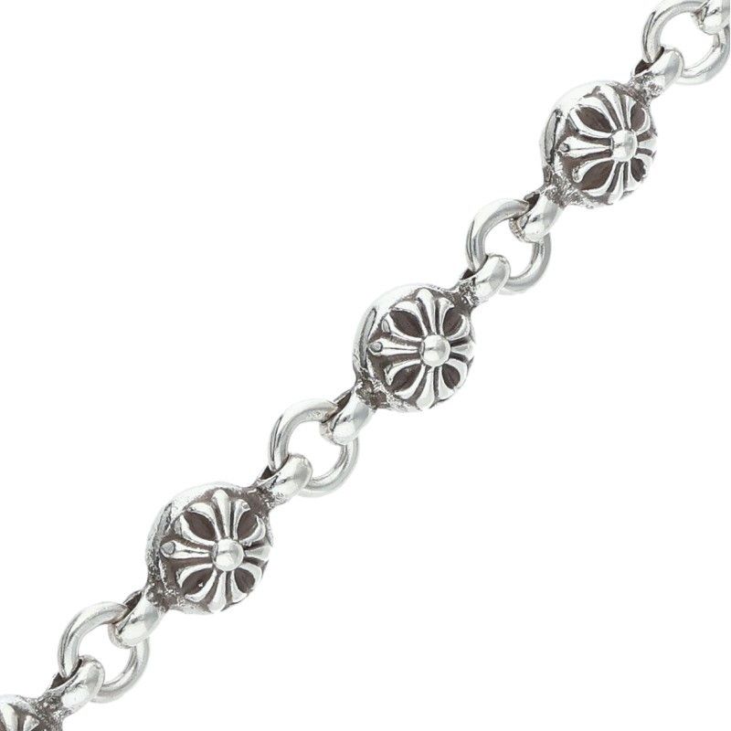 Chrome Hearts No1 Ball 1 Cross Silver Bracelet — view 5