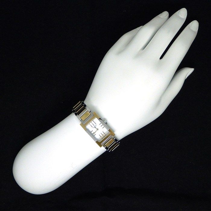 Hermes Watch Tandem Rectangular White Shell Dial SS Quartz Analog — view 9