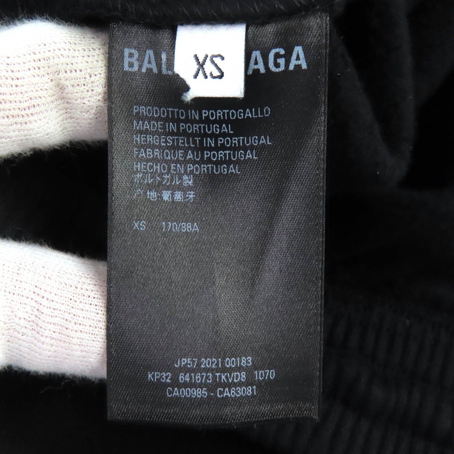 Balenciaga Cotton 100% Nasa Jogger Pants Sweatshirt Black XS — view 9