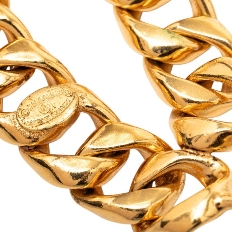 Chanel Perfume Bottle Logo Chain Belt Gold Plated — view 4