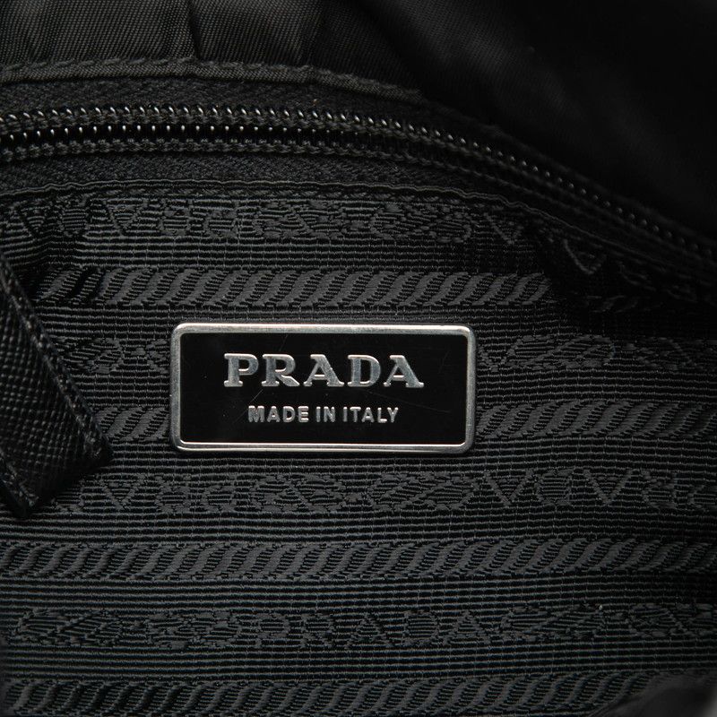 Prada Crossbody Shoulder Bag Black Nylon Leather 1 — view 5