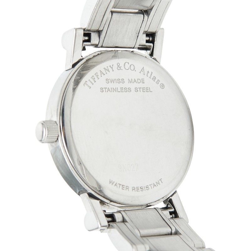 Tiffany & Co Atlas Watch Black Silver Stainless Steel 1 — view 9
