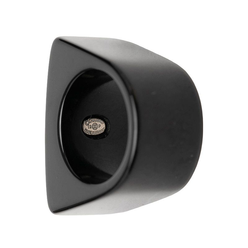 Chanel CC Logo Ring Black Blue Plastic — view 4
