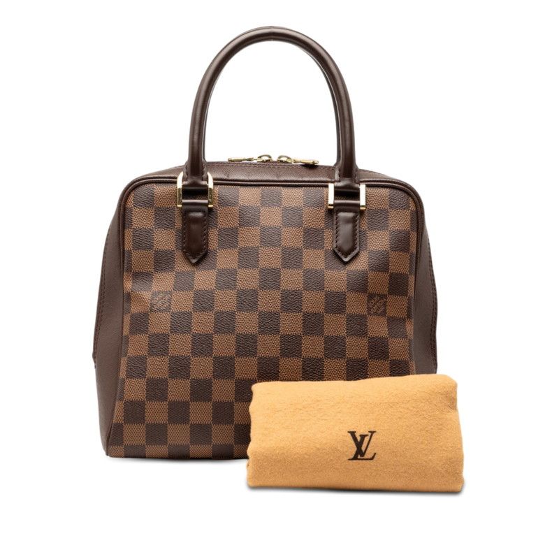Louis Vuitton Damier Brera Handbag Brown Leather — view 7