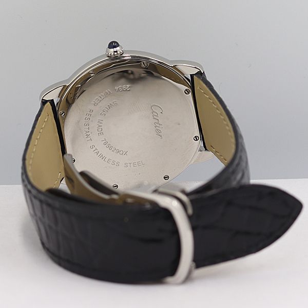 Cartier Ronde Solo de Quartz Date Silver Dial Watch Kzk — view 4