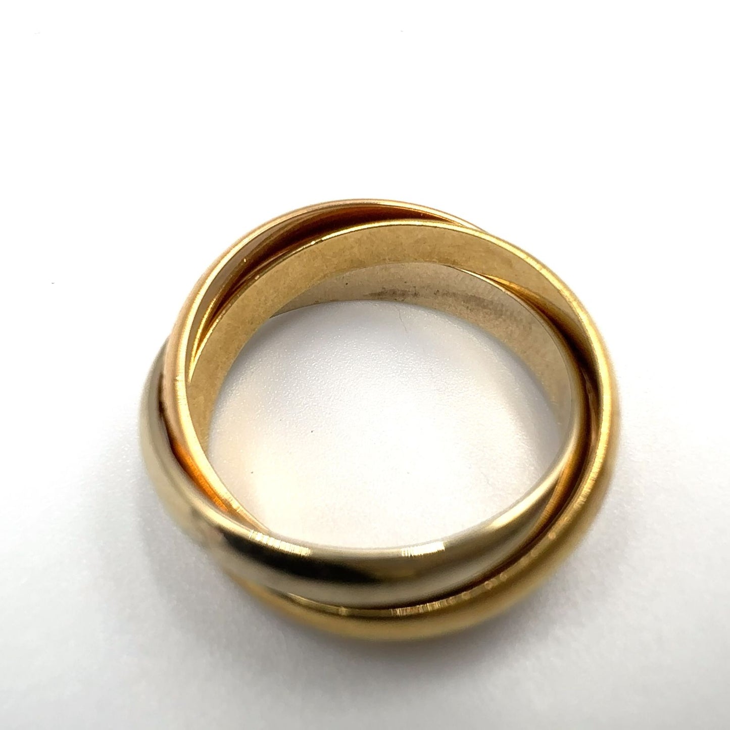 Cartier Trinity Yellow Gold Pink White Ring — view 9