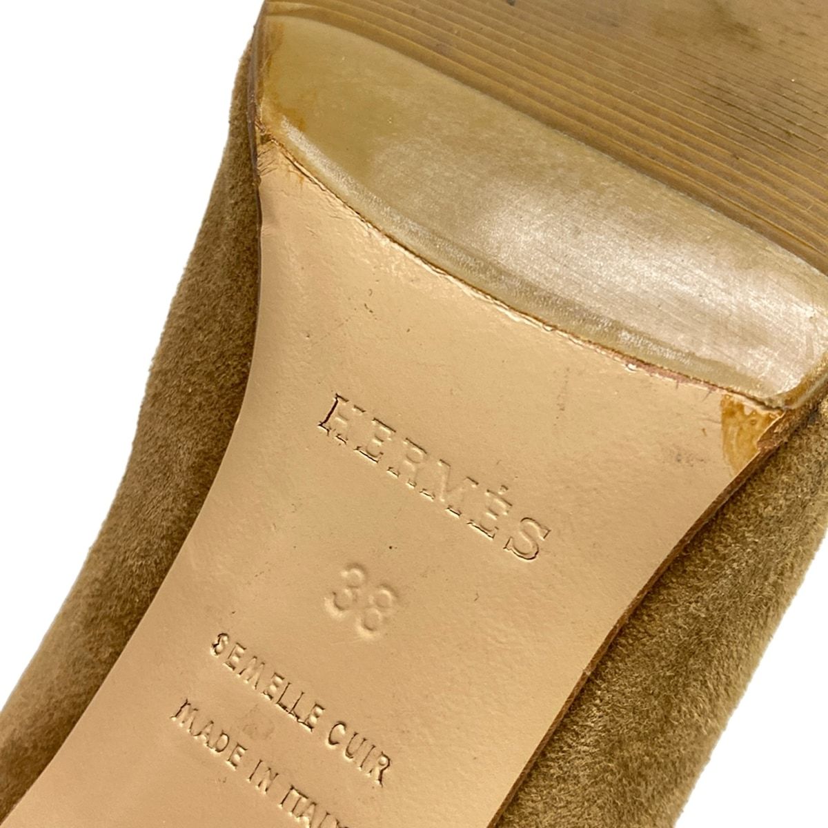 Hermes Long Boots 38 Brown Kelly Buckle Silver — view 9