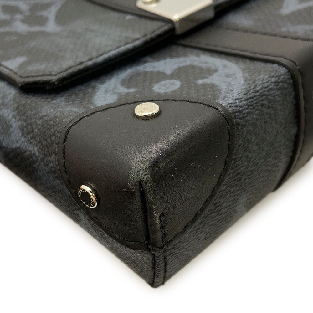 Louis Vuitton Shoulder Bag Monogram Pastel Trunk Messenger PM Virgil Abloh Black — view 9