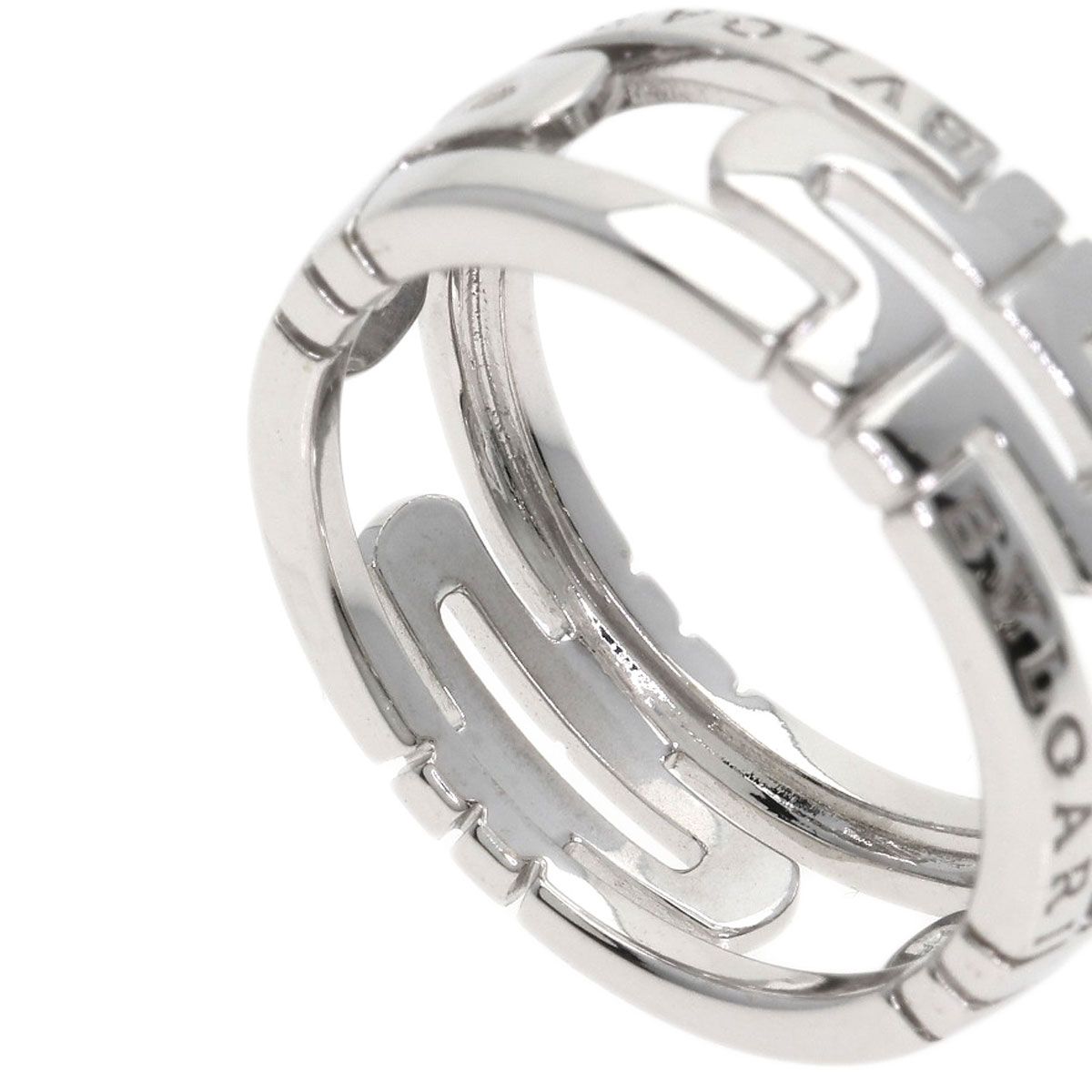 Bvlgari Open Parentesi 54 Ring 18k White Gold — view 9