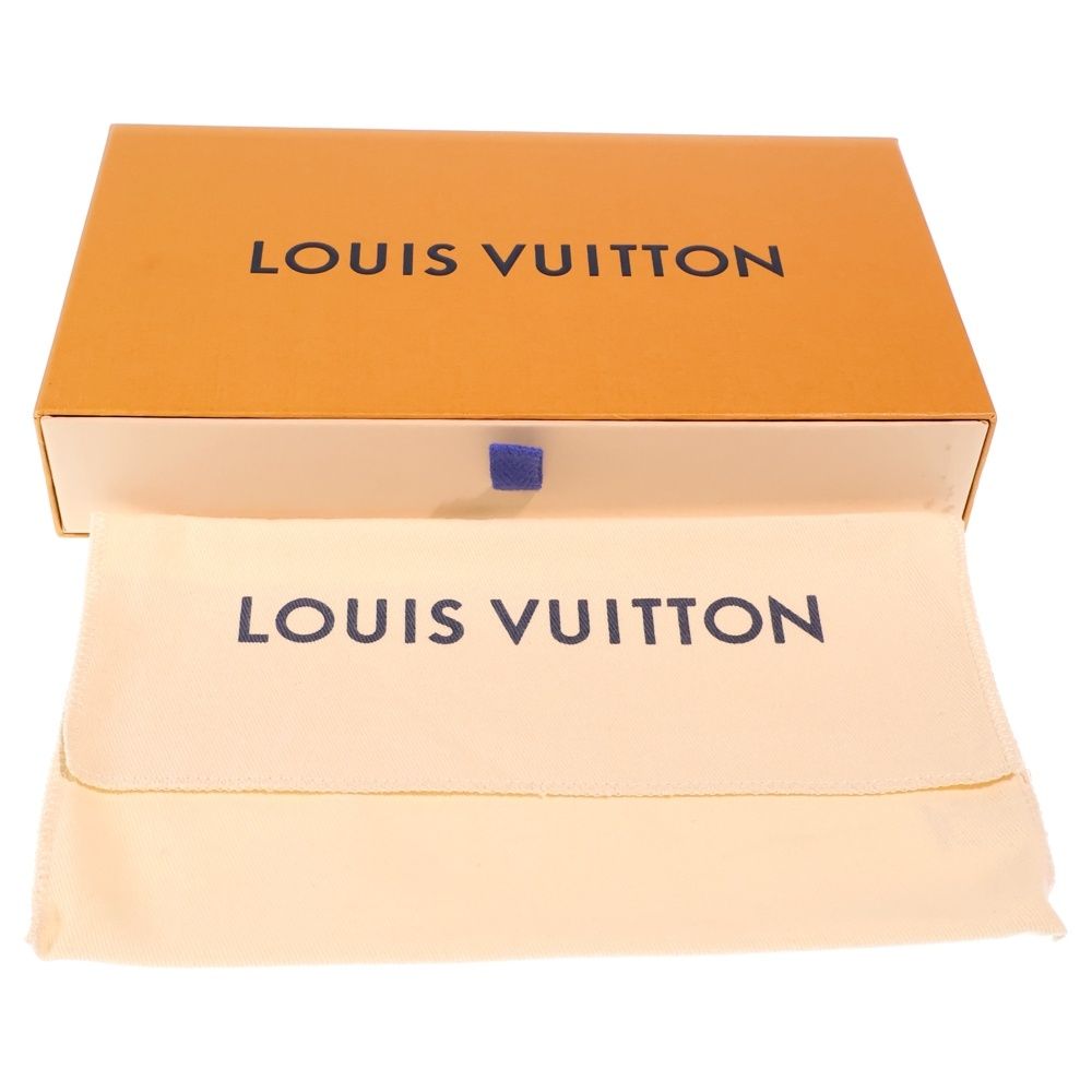 Louis Vuitton Jacquard Denim Zippy Wallet Card Case Pink Leather Gold — view 6