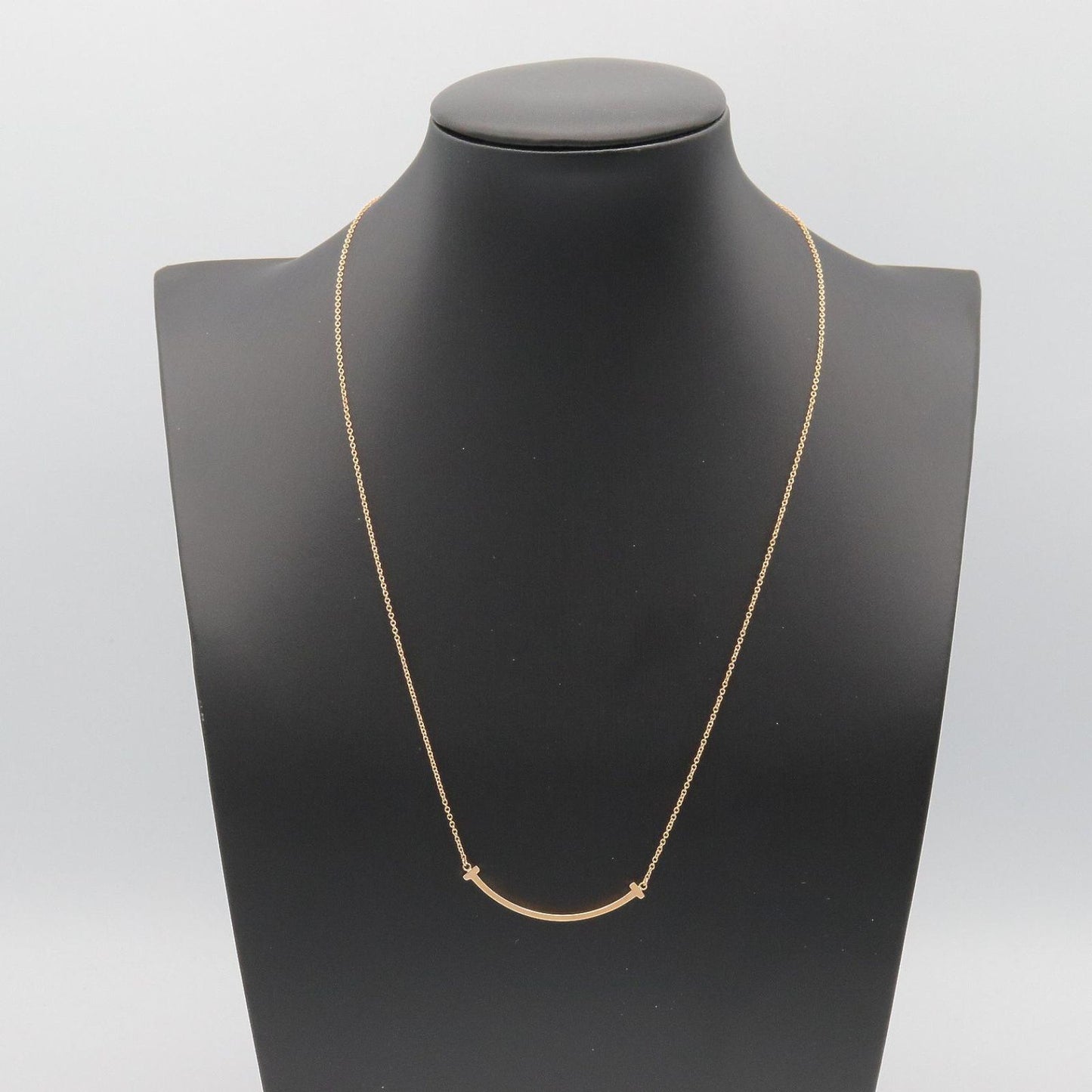 Tiffany & Co Necklace T Smile Small 40.5 45.5 cm 18k Pink Gold — view 5