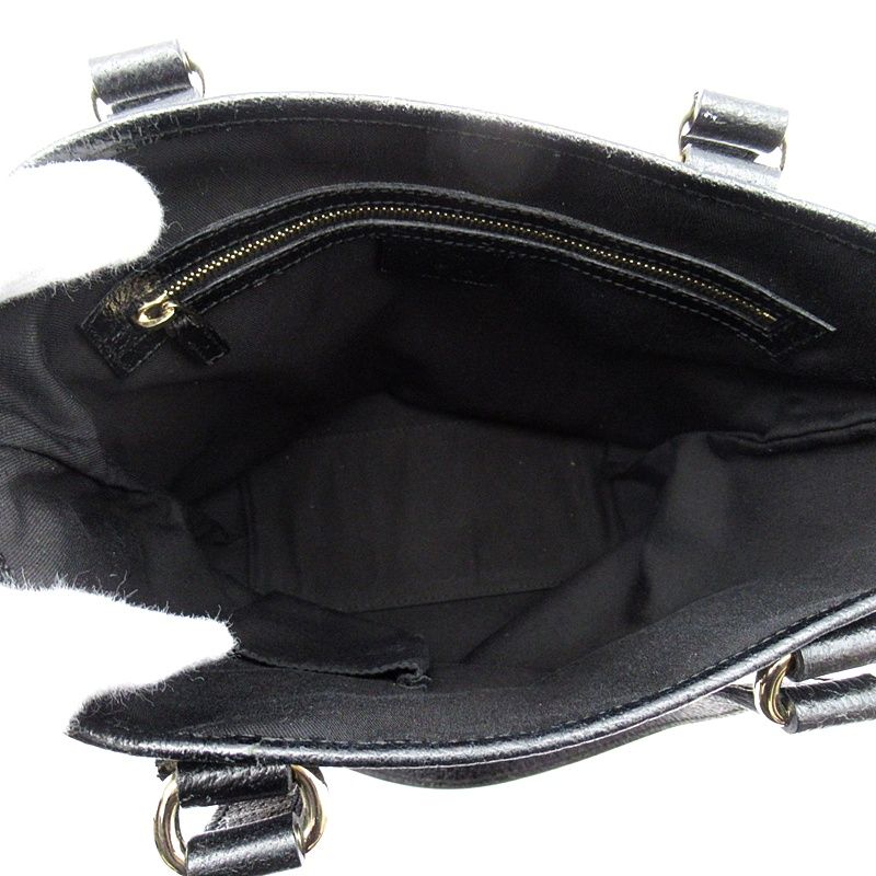 Gucci Bucket Tote GG Canvas Leather Black — view 7
