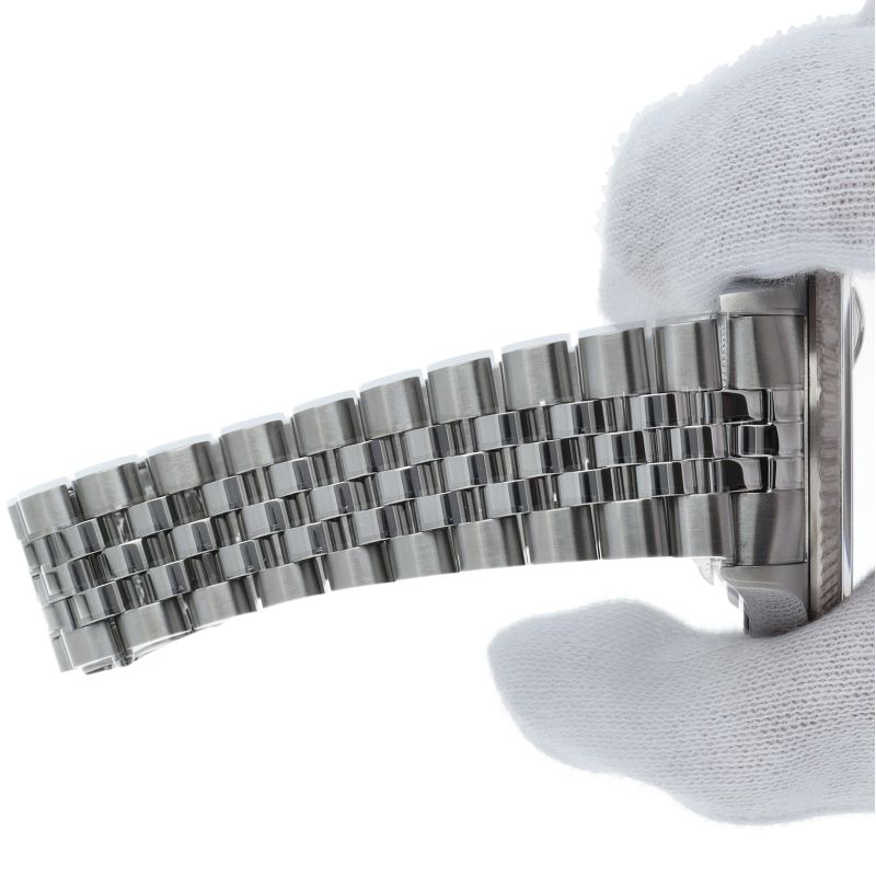 Rolex Datejust Watch Diamond 18k White Gold SS Black Polished 20 — view 6