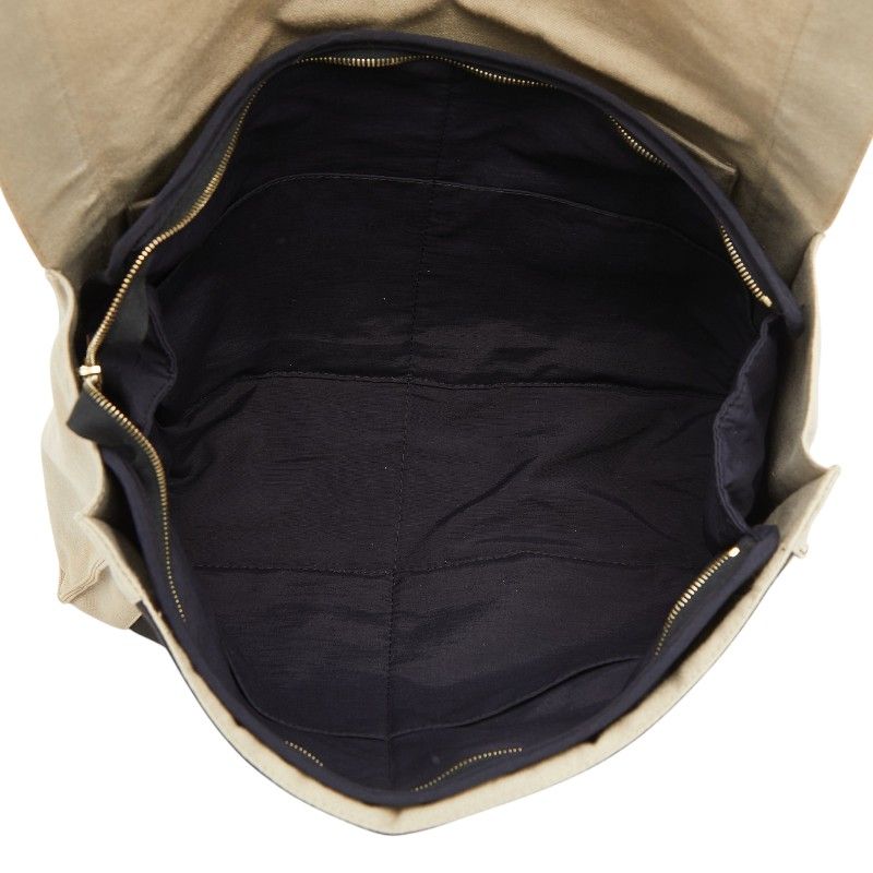 Hermes Tapidocell Clutch Black Beige Cotton — view 9