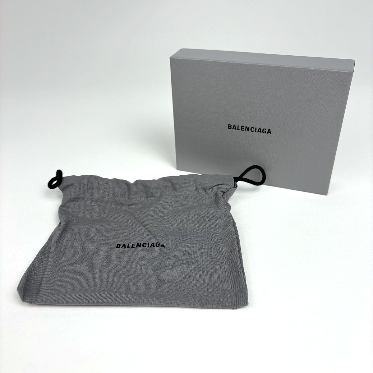 Balenciaga Logo Coin Case Card BB Monogram Black — view 5