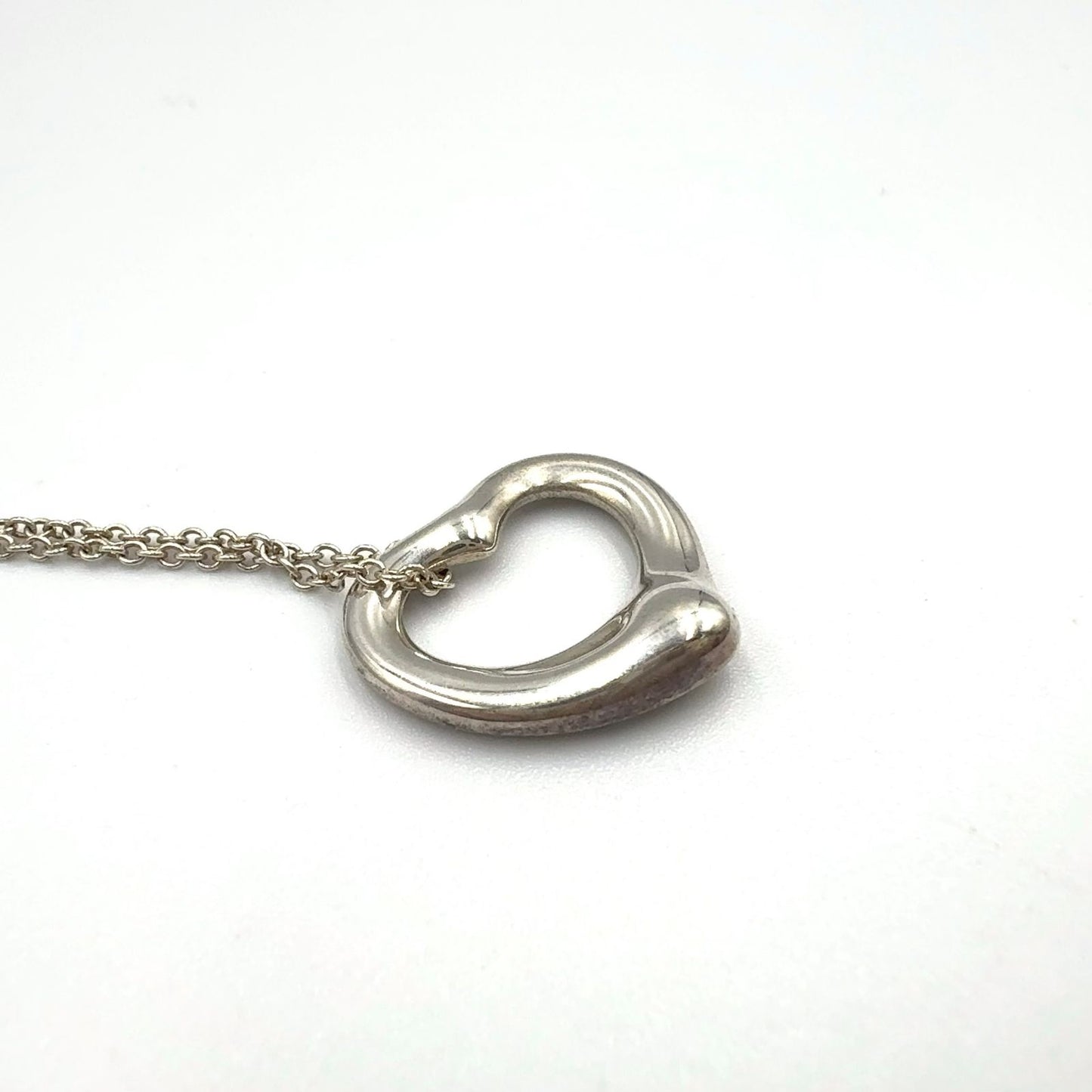 Tiffany & Co Elsa Peretti Open Silver Necklace — view 9