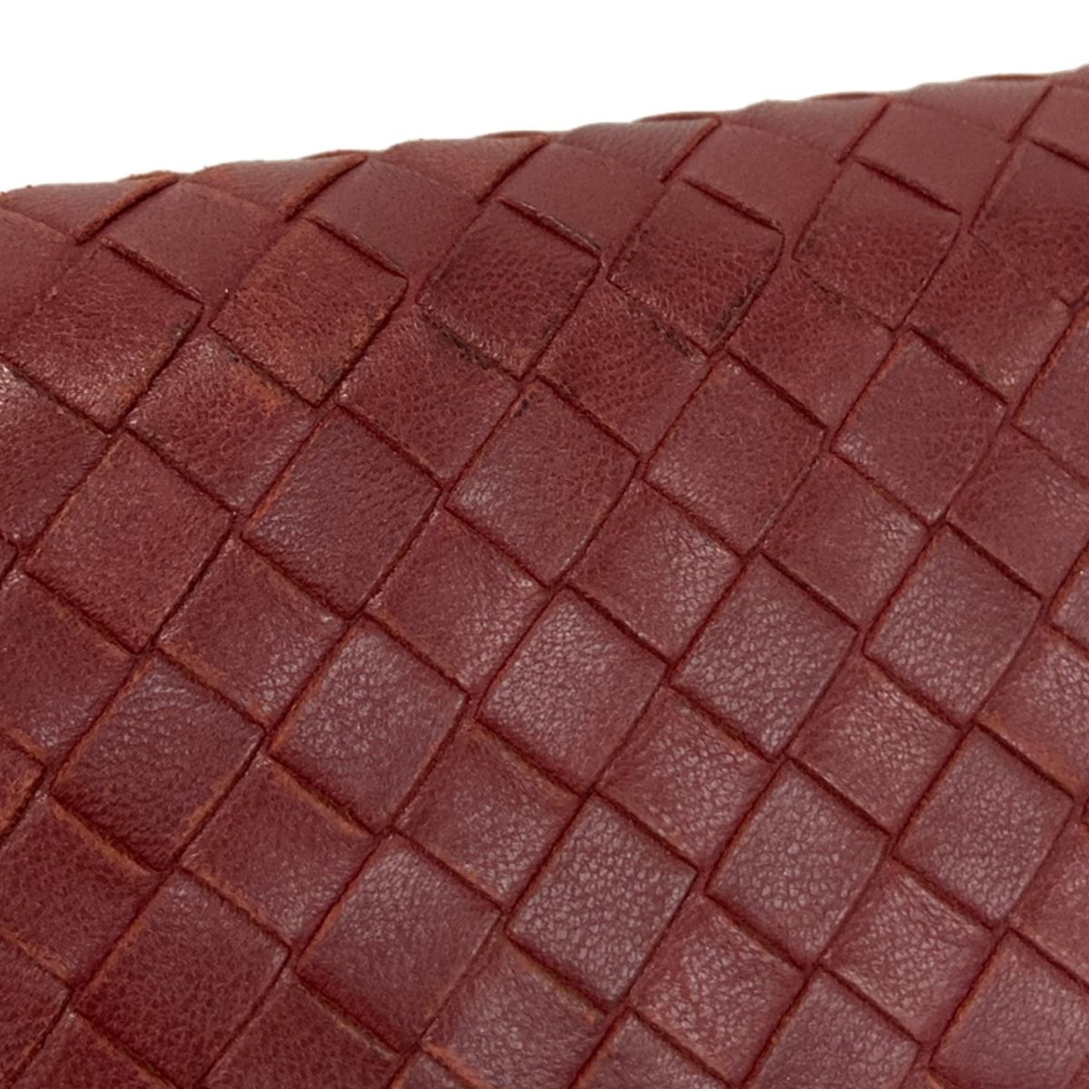 Bottega Veneta Wallet Intrecciato Red Leather — view 9