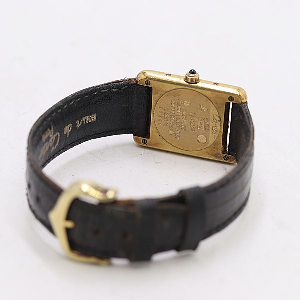 Cartier Must Tank SM 3 Quartz Silver Dial Roman Watch — view 4