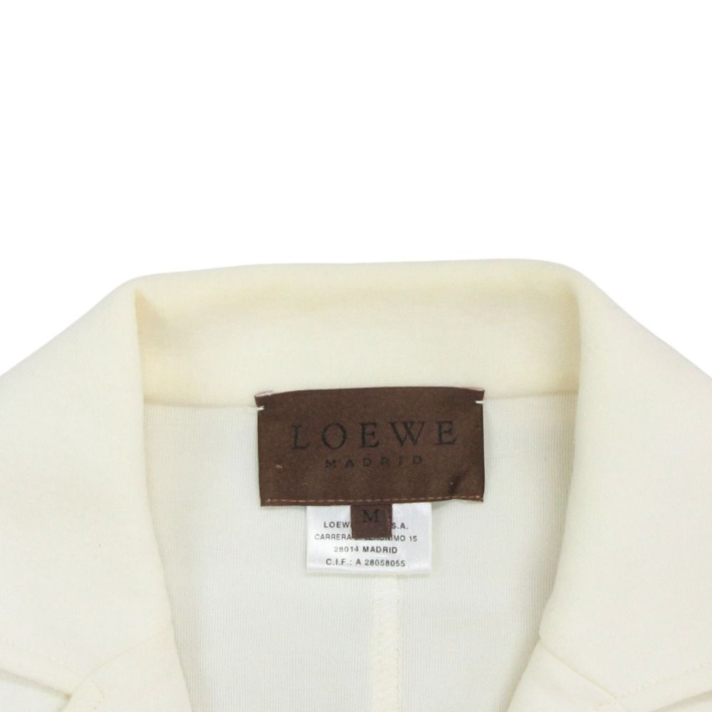 Loewe Ensemble Jacket Blue Leather Tank Top Vintage M White — view 9