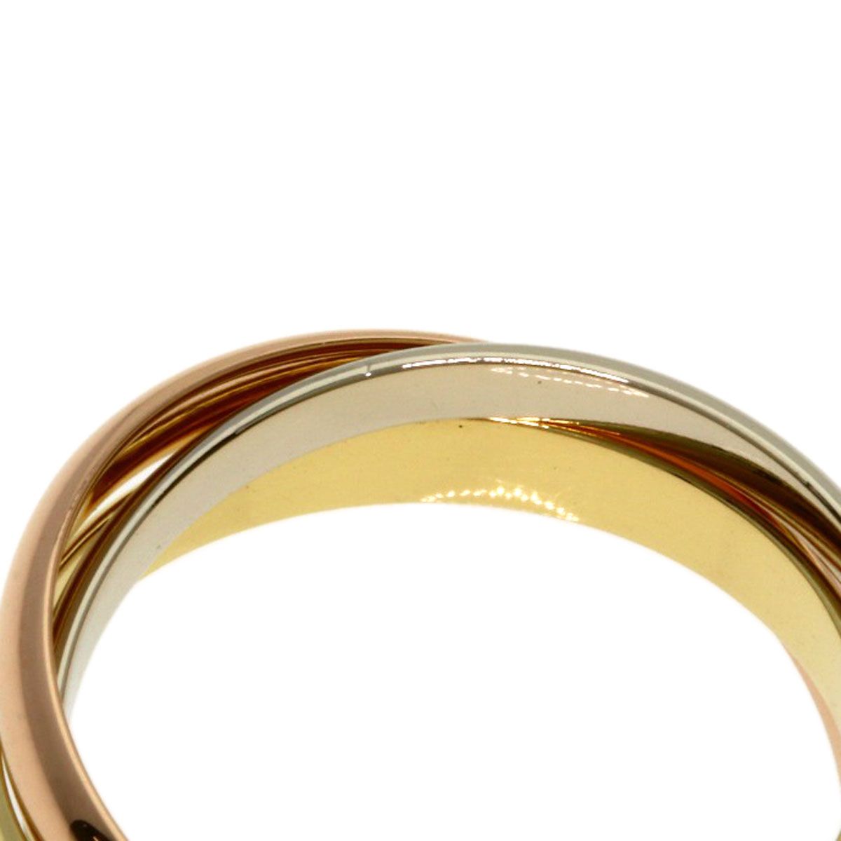Cartier Trinity SM 48 Ring 18k Yellow Gold 18k White Pink — view 5
