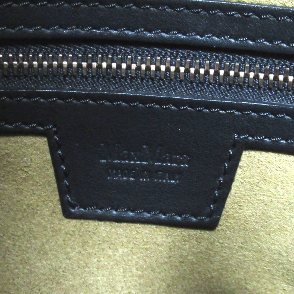Max Mara Maxmara Marine 2-Way Tote Shoulder Bag Beige Black — view 7