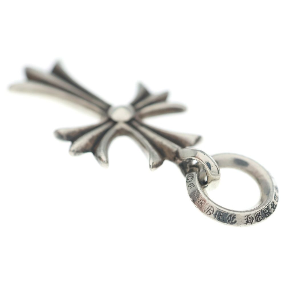 Chrome Hearts Tiny CH Cross Charm Necklace Top Silver — view 6