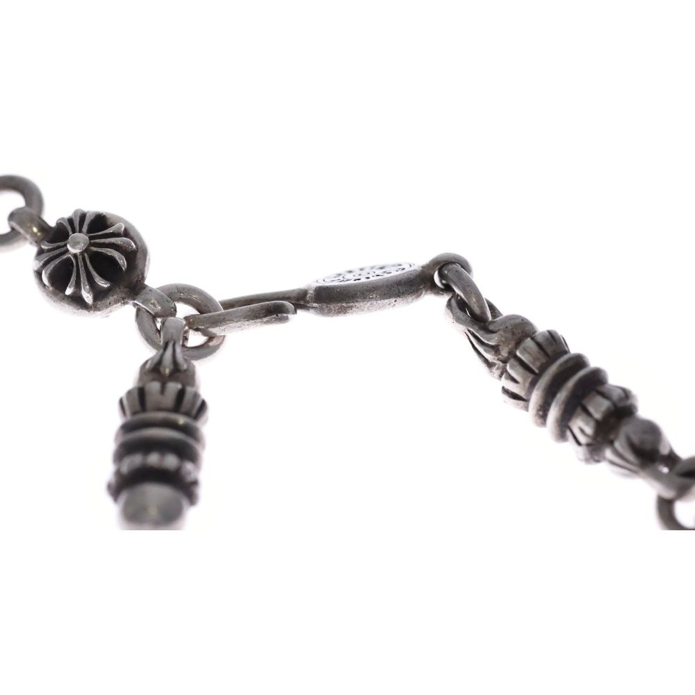 Chrome Hearts 2 Cross Ball Barrel Chain Necklace Silver — view 6